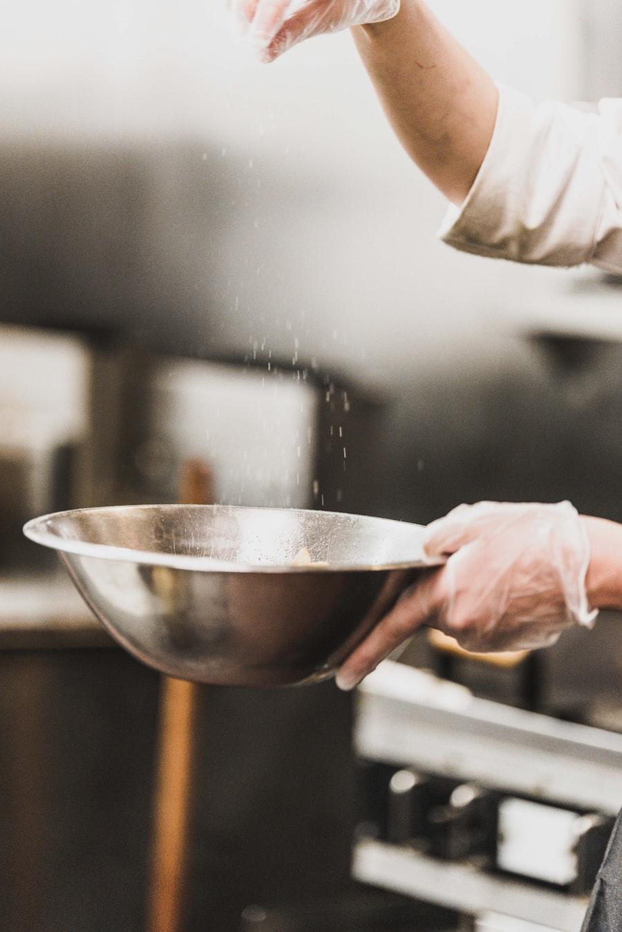 Chef preparing food in the kitchen